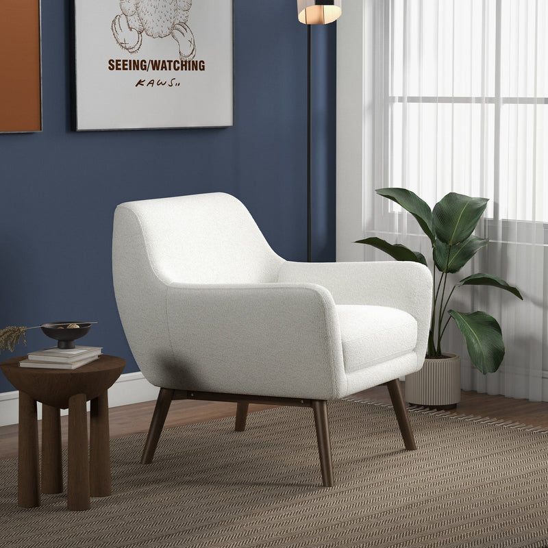 Panom - Lounge Chair - Brown / White - R&R Furniture Gallery (Fountain Valley, CA)