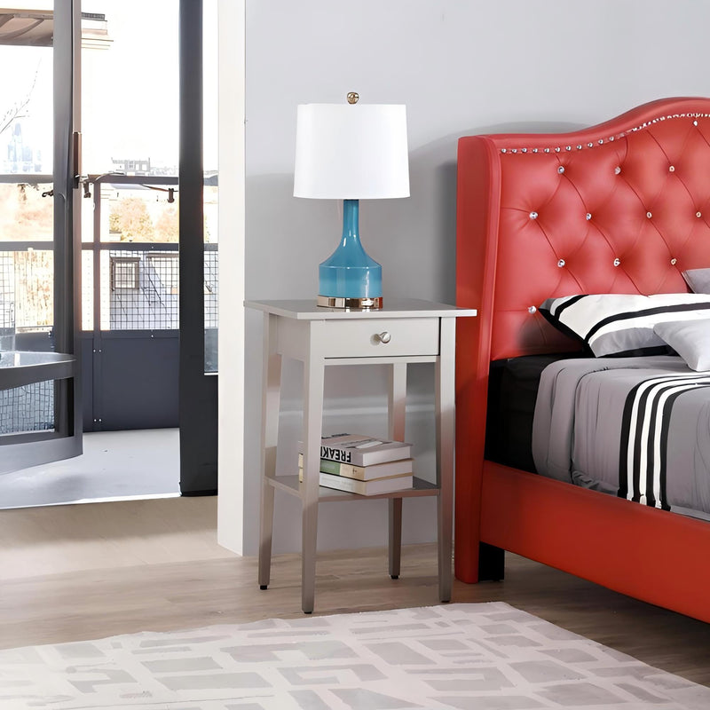 Dalton - Nightstand - Silver Champagne - R&R Furniture Gallery (Fountain Valley, CA)