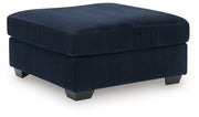SimpleJoy oversized accent ottoman by Signature Design Ashley, soft fabric upholstery with plush cushioning and modern style.