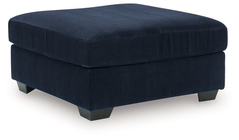 SimpleJoy oversized accent ottoman by Signature Design Ashley, soft fabric upholstery with plush cushioning and modern style.