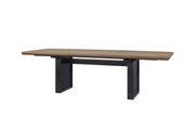 Double Pedestal Table Latte - Light Brown - R&R Furniture Gallery (Fountain Valley, CA)