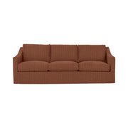 Classic Home Kipton upholstered stationary sofa with plush fabric, featuring a modern design and comfortable seating in a stylish living room.