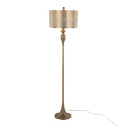 Lumi Source Ashland contemporary floor lamp with laser-cut metal design and sleek stand, ideal for modern living spaces.