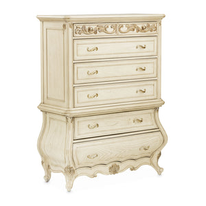 Platine de Royale - 6-Drawer Chest - Champagne - R&R Furniture Gallery (Fountain Valley, CA)