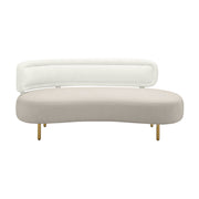 Tischa - Boucle Velvet Sofa - R&R Furniture Gallery (Fountain Valley, CA)
