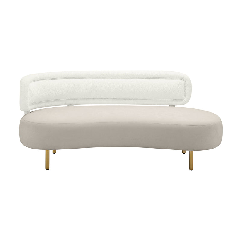 Tischa - Boucle Velvet Sofa - R&R Furniture Gallery (Fountain Valley, CA)