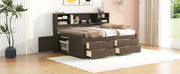Daybed With 2 Bedside Cabinets, Upper Shelves And 4 Drawers - R&R Furniture Gallery (Fountain Valley, CA)