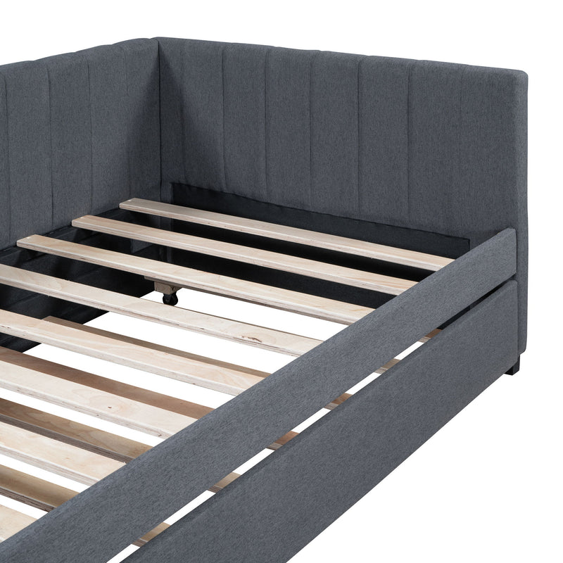 Upholstered Daybed, Sofa Bed Frame, No Box Spring Needed - R&R Furniture Gallery (Fountain Valley, CA)