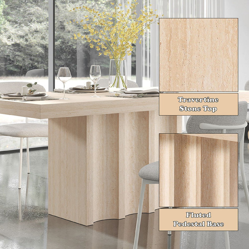 Inca - Dining Table - Beige - R&R Furniture Gallery (Fountain Valley, CA)