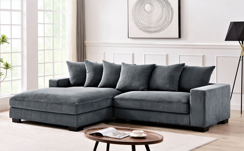 Luxe - Oversized 2 Piece Sectional Couches For Living Room, L Shaped Sofa With Chaise - R&R Furniture Gallery (Fountain Valley, CA)
