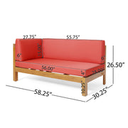 Brava - X Back Corner Bench With Coffee Table - R&R Furniture Gallery (Fountain Valley, CA)