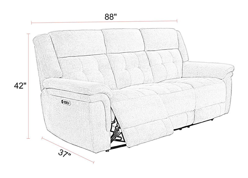Richland - Power Reclining Sofa Set - R&R Furniture Gallery (Fountain Valley, CA)