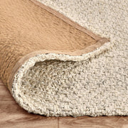 Classic Home herringbone jute rug, natural textured area rug with a stylish herringbone pattern, ideal for living spaces.