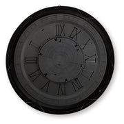 Dairton - Wall Clock - Black / Gold Finish - R&R Furniture Gallery (Fountain Valley, CA)