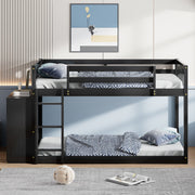 DreamHaus bunk bed with four drawers and three shelves, featuring a sturdy wooden frame and ample storage space.