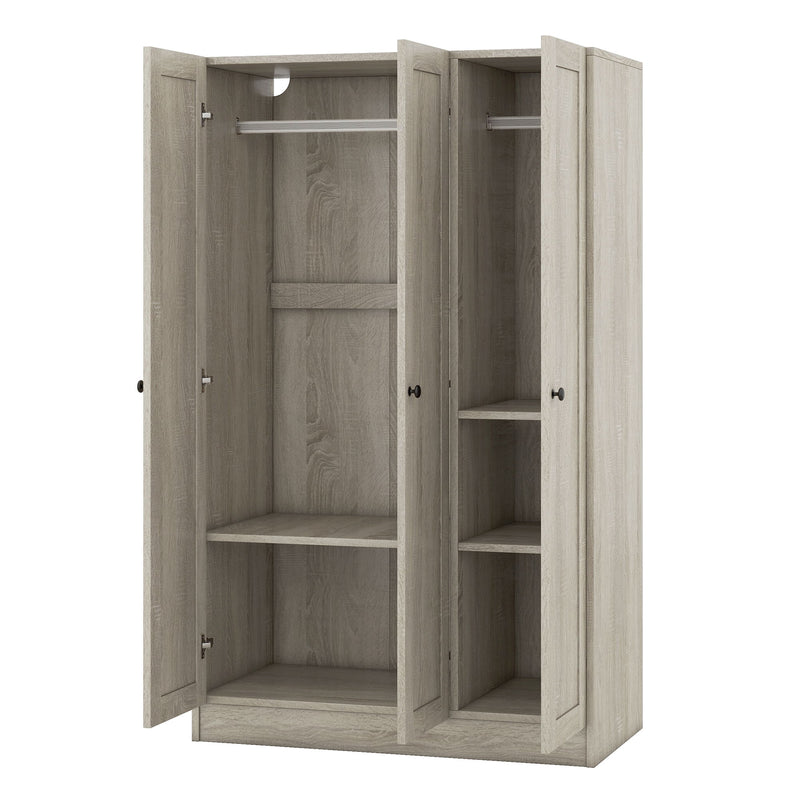 3 Door Shutter Wardrobe With Shelves - R&R Furniture Gallery (Fountain Valley, CA)