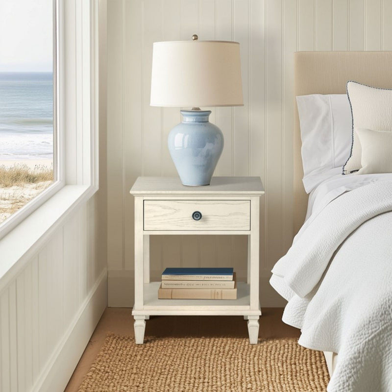 Victoria - Bedside Table With Drawer And Shelf - R&R Furniture Gallery (Fountain Valley, CA)