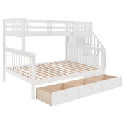 Stairway Bunk Bed With Storage And Guard Rail For Bedroom - R&R Furniture Gallery (Fountain Valley, CA)