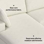 Charlie - Upholstered Deep Seater Sectional Sofa - R&R Furniture Gallery (Fountain Valley, CA)