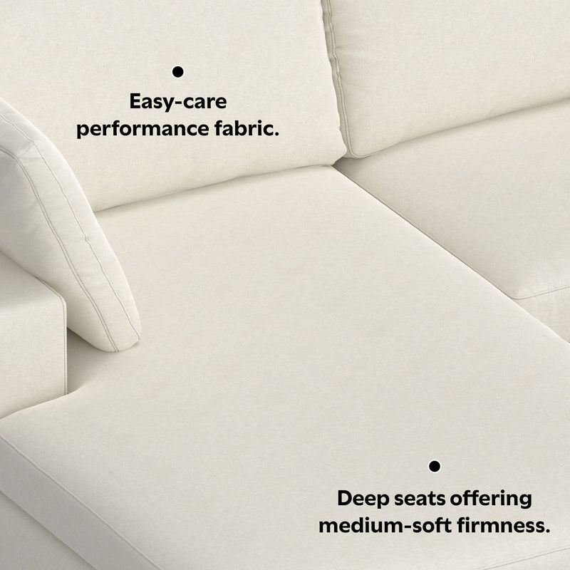 Charlie - Upholstered Deep Seater Sectional Sofa - R&R Furniture Gallery (Fountain Valley, CA)