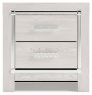 Altyra - Two Drawer Night Stand - White - R&R Furniture Gallery (Fountain Valley, CA)