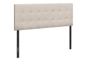 Queen Size, Bed Headboard Only, Upholstered Transitional - Beige - R&R Furniture Gallery (Fountain Valley, CA)