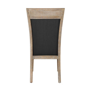 Dark gray Uttermost Encore armless side chair with sleek modern design and cushioned seat, perfect for contemporary living spaces.