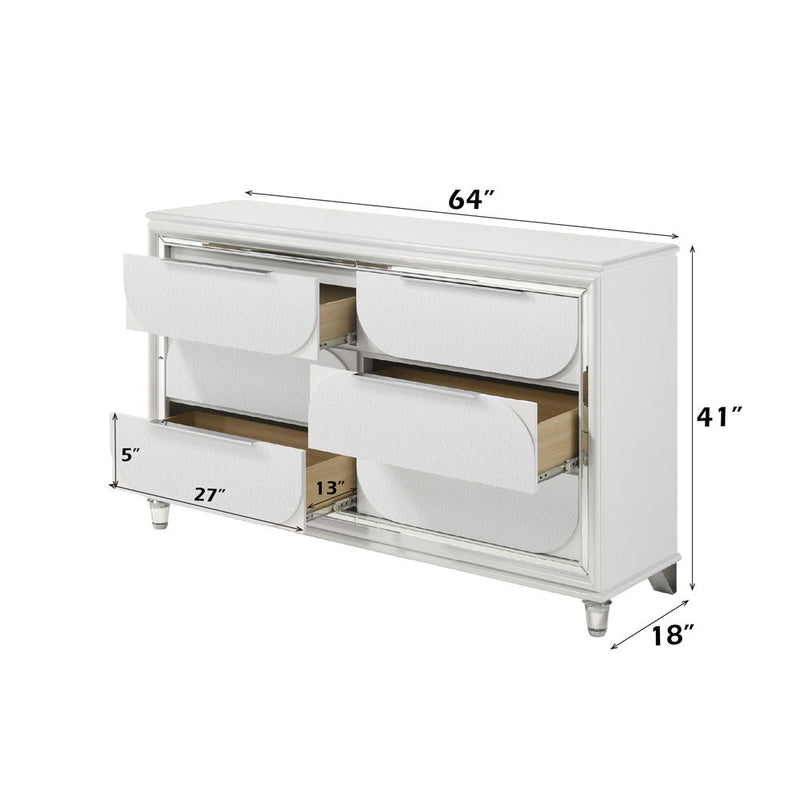Tarian - Dresser - Pearl White - R&R Furniture Gallery (Fountain Valley, CA)