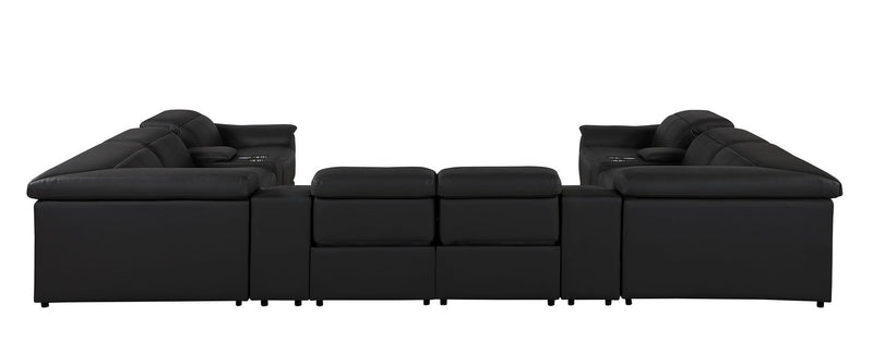 9762 - 12-Piece U Shaped Sectional Sofa With 4 Power Recliners