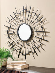 Garrenworth - Accent Mirror - Black - R&R Furniture Gallery (Fountain Valley, CA)