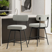 Giselle - Swivel Counter Height Stool (Set of 2) - R&R Furniture Gallery (Fountain Valley, CA)