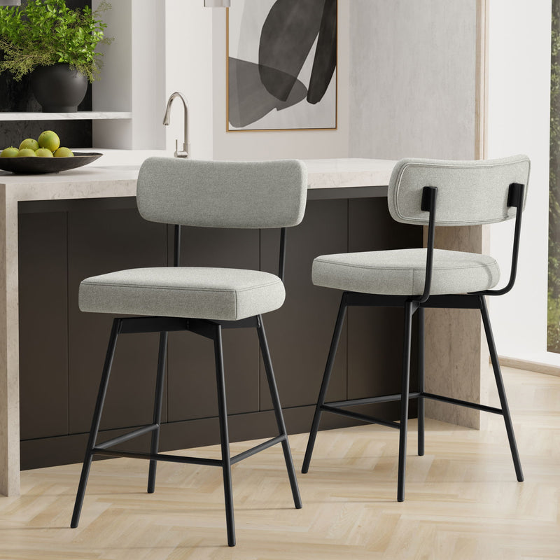 Giselle - Swivel Counter Height Stool (Set of 2) - R&R Furniture Gallery (Fountain Valley, CA)