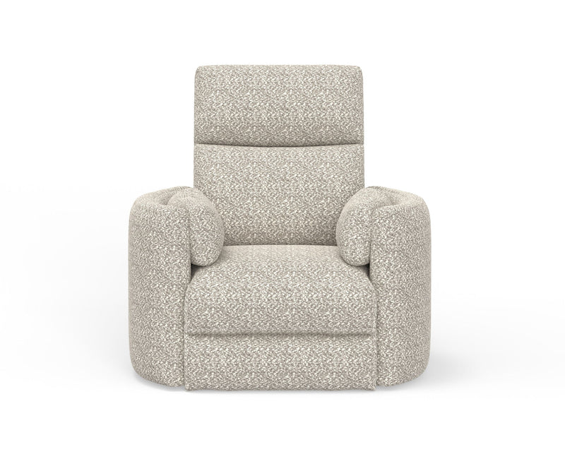 Parker Living Radius Power Swivel Glider Recliner chair set with plush cushioning and modern design, ideal for living room relaxation.