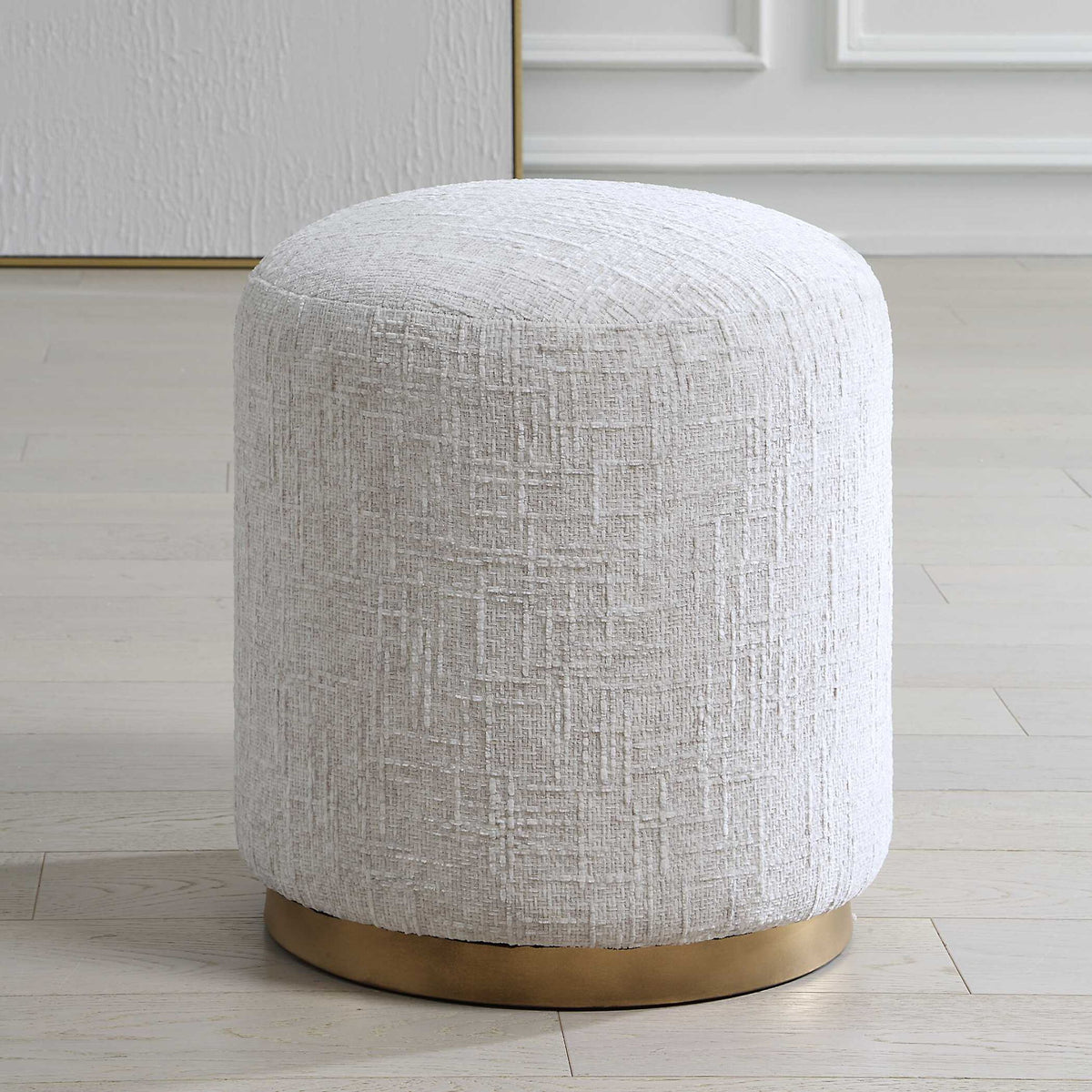 Accent Stool - Off-White