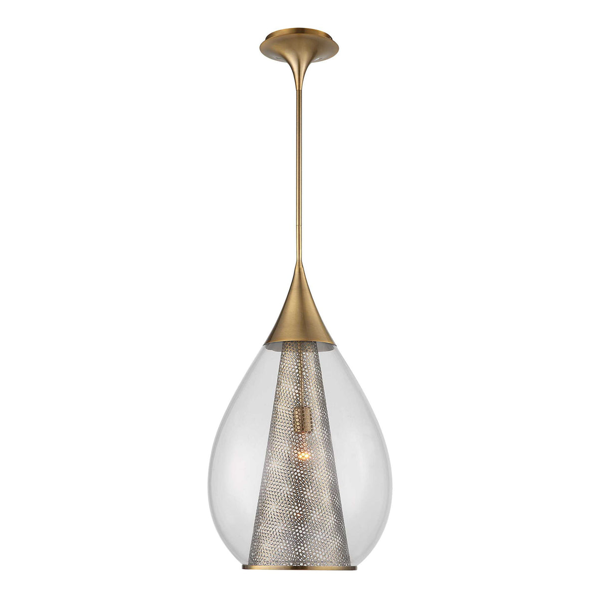 Big Drip - 1 Light Pendant - Brass
