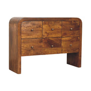 Darcy - 3 Over 3 Drawer Chest - Brown - R&R Furniture Gallery (Fountain Valley, CA)