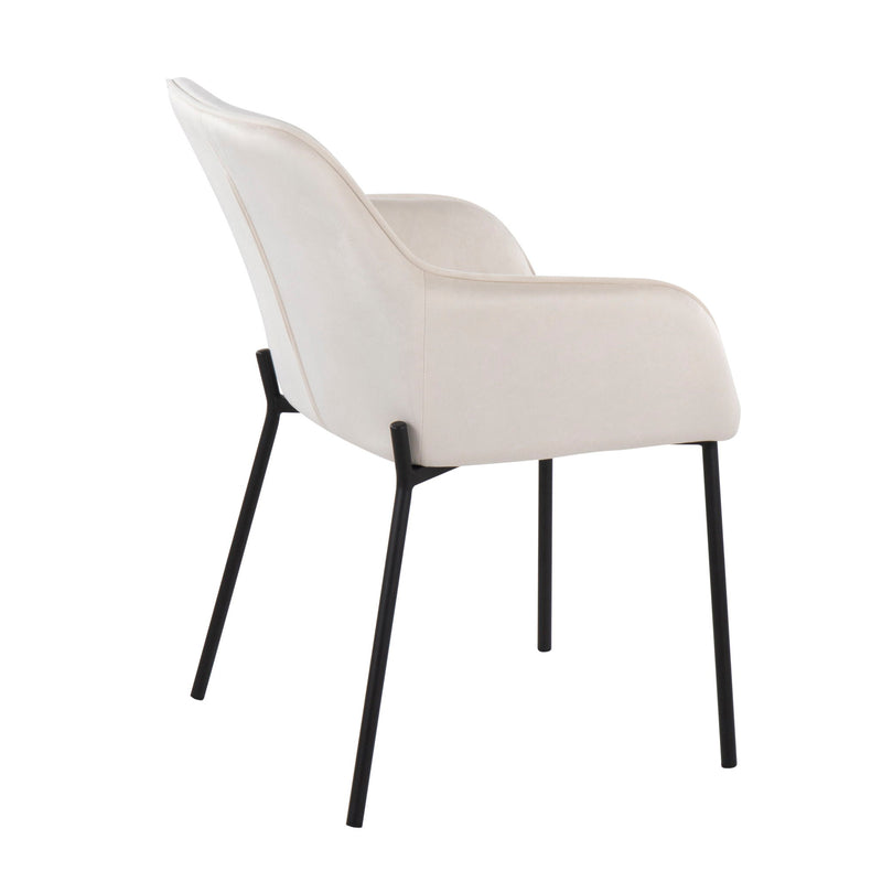 Lumi Source Daniella contemporary dining chair set of 2 with sleek modern design and upholstered seats.