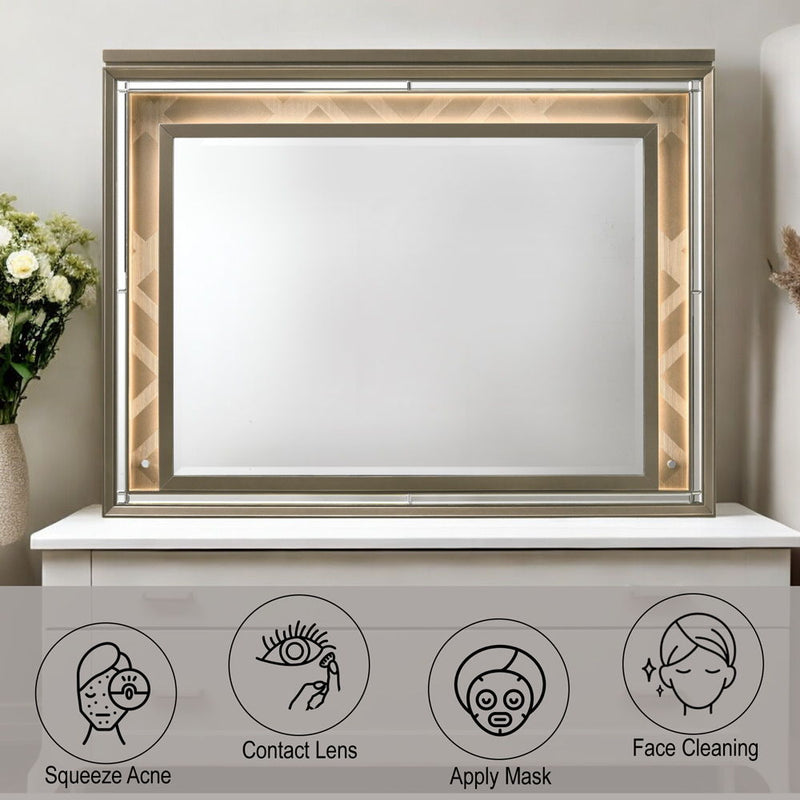 Skylar - Mirror With Led - R&R Furniture Gallery (Fountain Valley, CA)