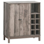 Wine Cabinet With 2 Doors - Gray