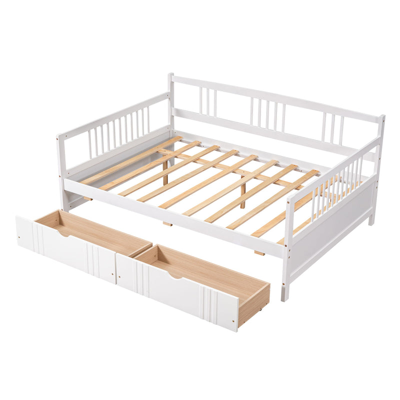 Modern Daybed from DreamHaus featuring built-in storage drawers and a sleek, multifunctional design for contemporary bedrooms.