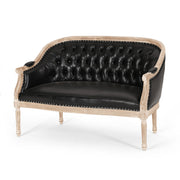 French Country Chesterfield Style Tufted Loveseat - R&R Furniture Gallery (Fountain Valley, CA)