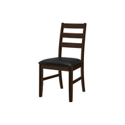 Dining Chair, Dining Room, Side, Upholstered, Transitional (Set of 2) - Black - R&R Furniture Gallery (Fountain Valley, CA)