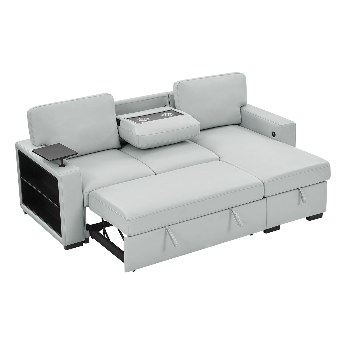 Tracey - Sofabed With Pullout - Silver