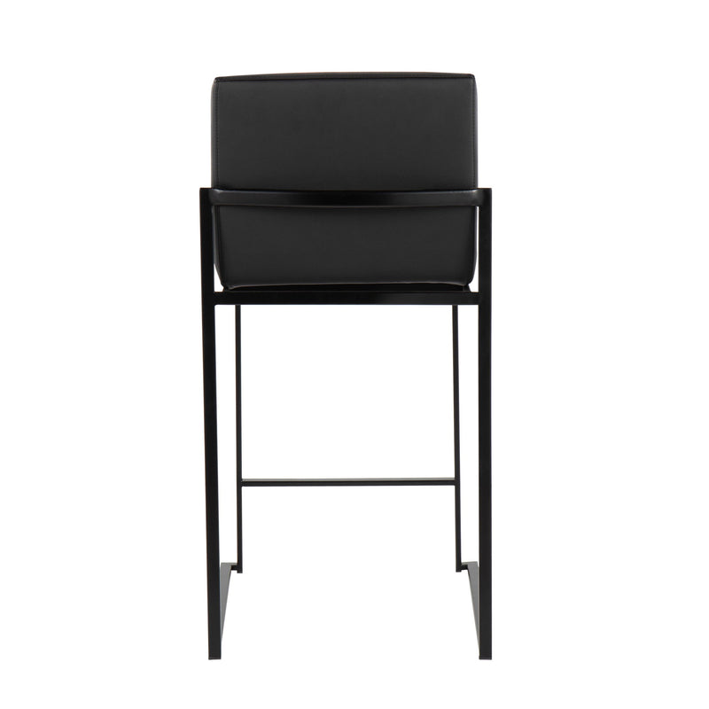 Lumi Source Fuji modern high back counter stool with sleek design and contemporary style, perfect for kitchen or bar area.