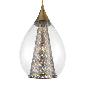 Big Drip - 1 Light Pendant - Brass