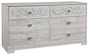 Paxberry - Six Drawer Dresser - Vinyl-Wrapped - Whitewash - R&R Furniture Gallery (Fountain Valley, CA)