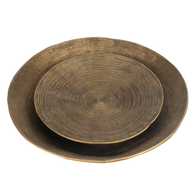 Stratum - Round Bowls (Set of 2) - Brass