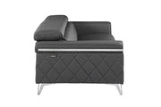 1140 - Top Grain Italian Leather Sofa - R&R Furniture Gallery (Fountain Valley, CA)