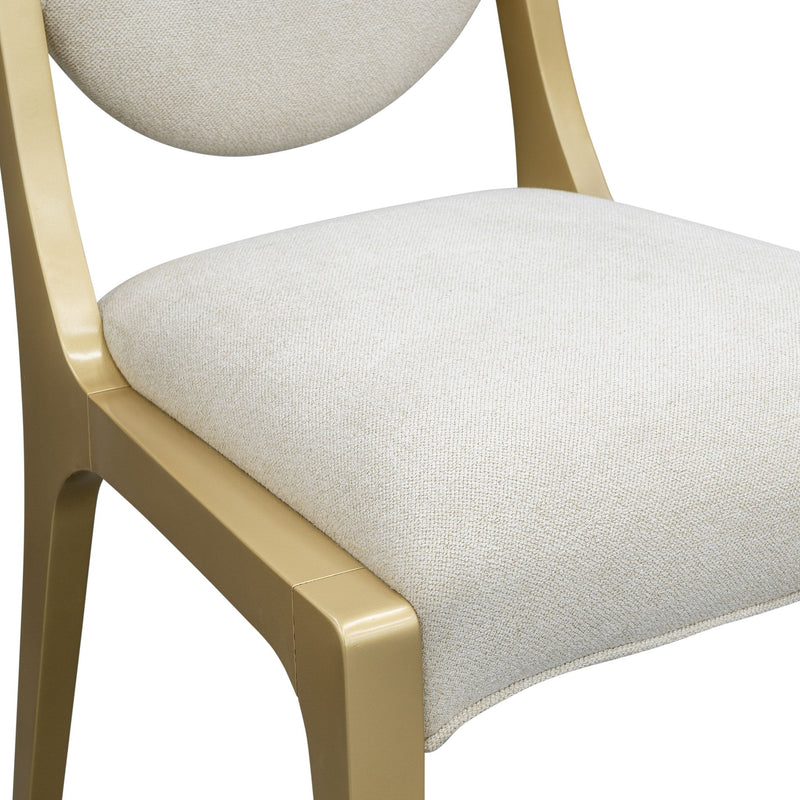 Scotts Square - Dining Side Chair (Set of 2) - Light Champagne - R&R Furniture Gallery (Fountain Valley, CA)