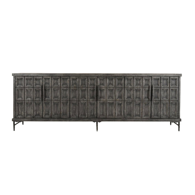 Willmark - 6 Door Iron Leg Sideboard - R&R Furniture Gallery (Fountain Valley, CA)